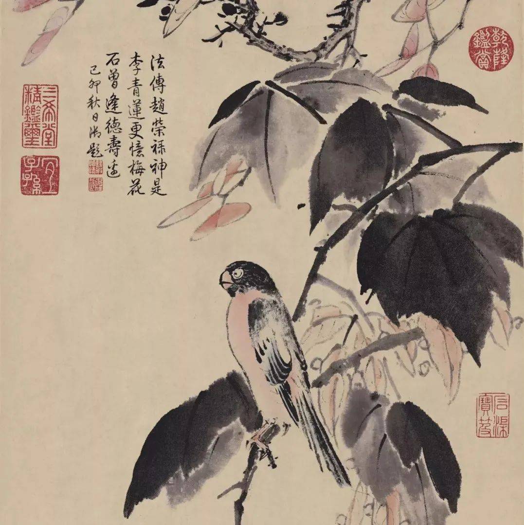 古画里的秋,满满的诗意!_秋山_秋色_草堂