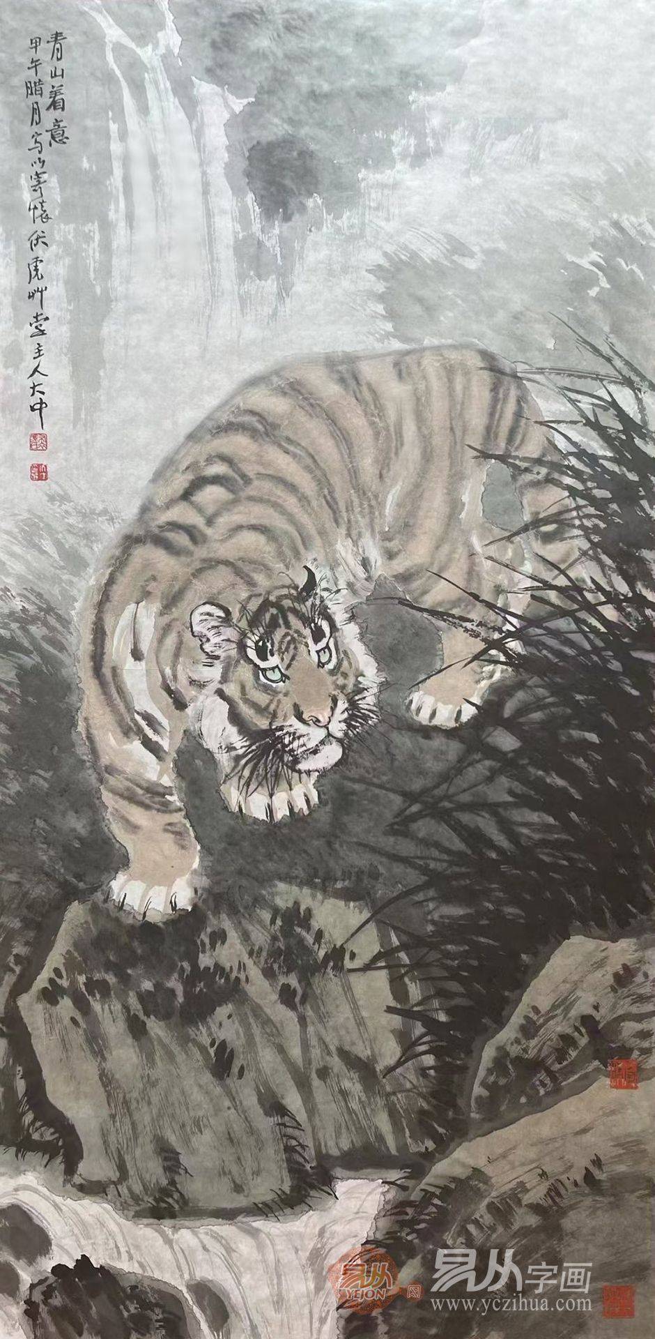 动物画欣赏 冯大中动物画赏析 堪称当代实力派动物画名家