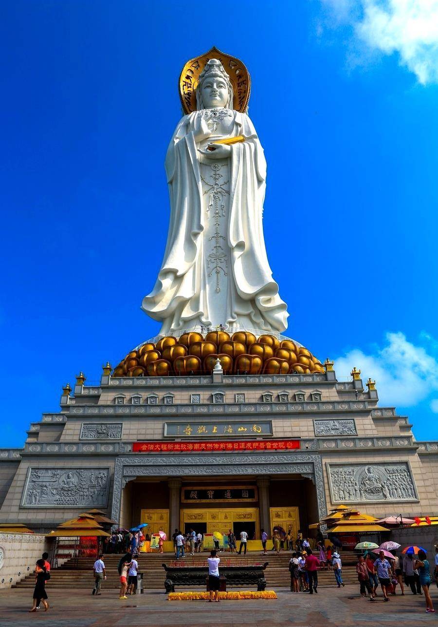 耗资8亿建的"南海观音",曾被网友质疑浪费钱,如今好评如潮涌_佛像