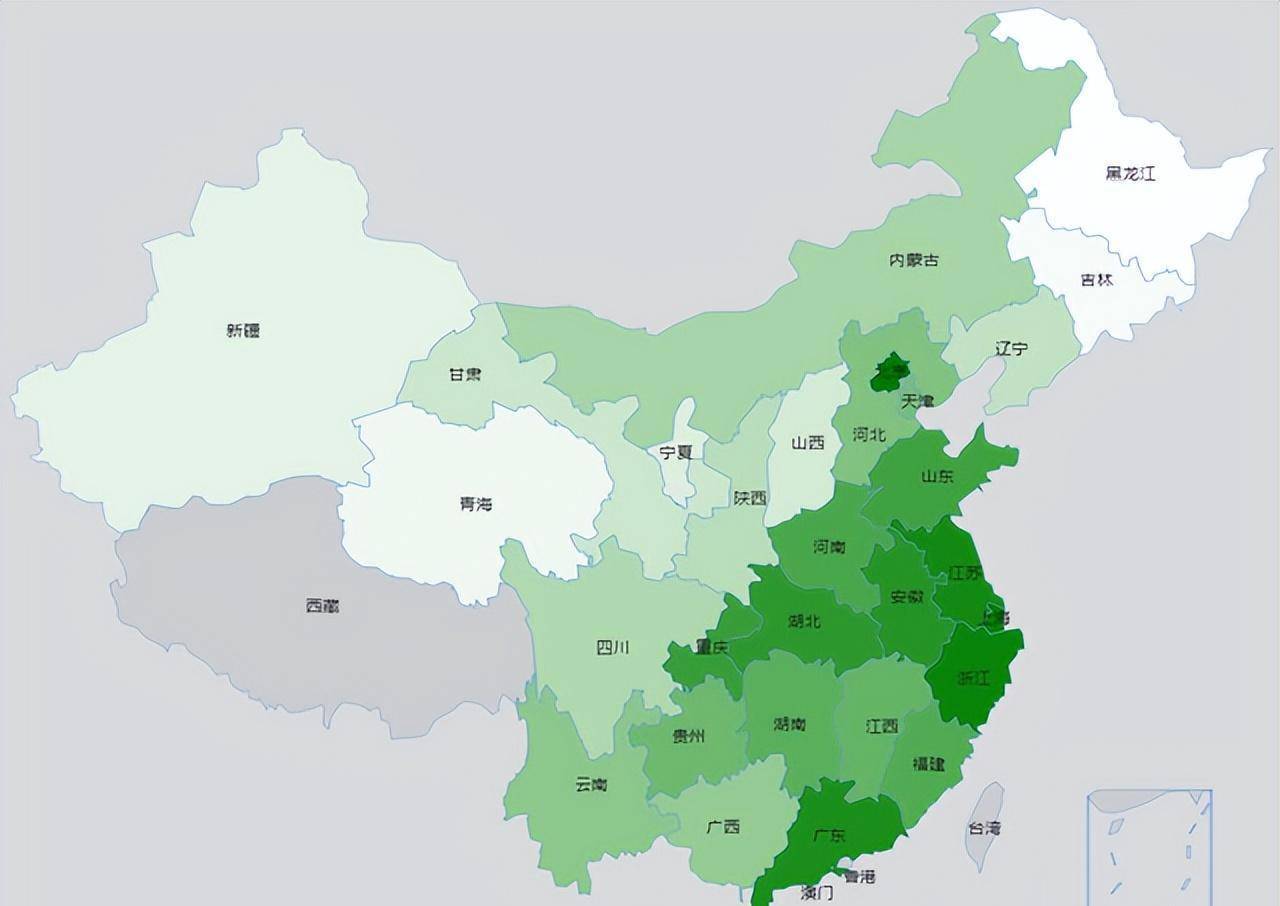 在东南五省市的富裕程度排名中,上海排名第一,第二位出乎意料