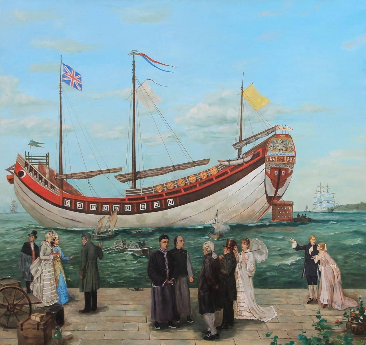 1851,"中国老爷"轰动英国_耆英_美国_帆船