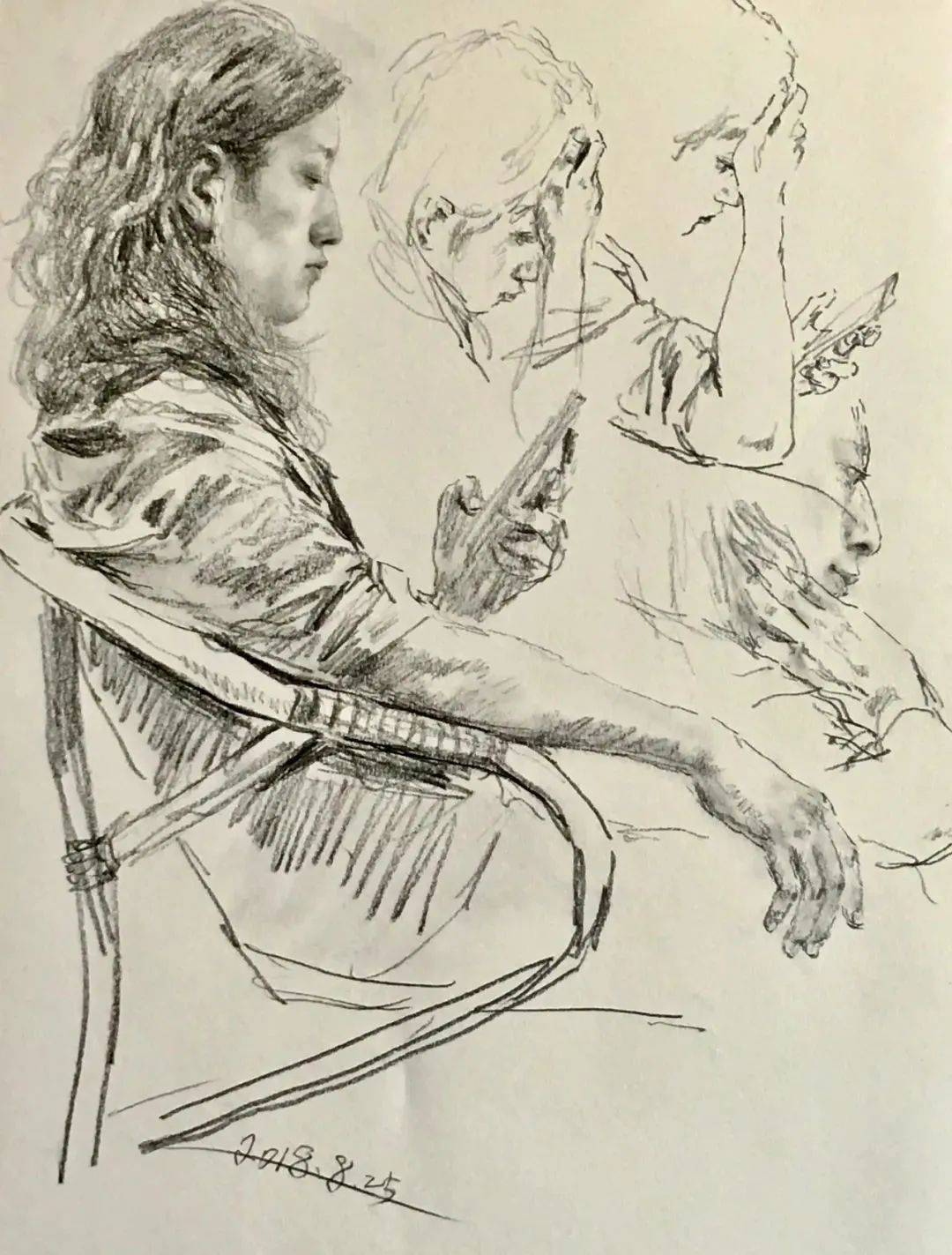 尚唯美艺术#孙为民素描精选作品欣赏_生活_现实_记忆