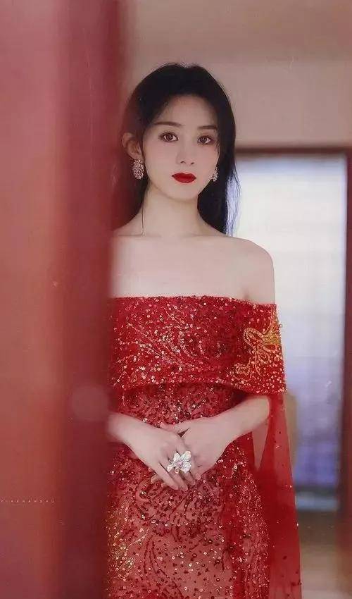 九大女星穿红色礼服_写真_照片_赵丽颖