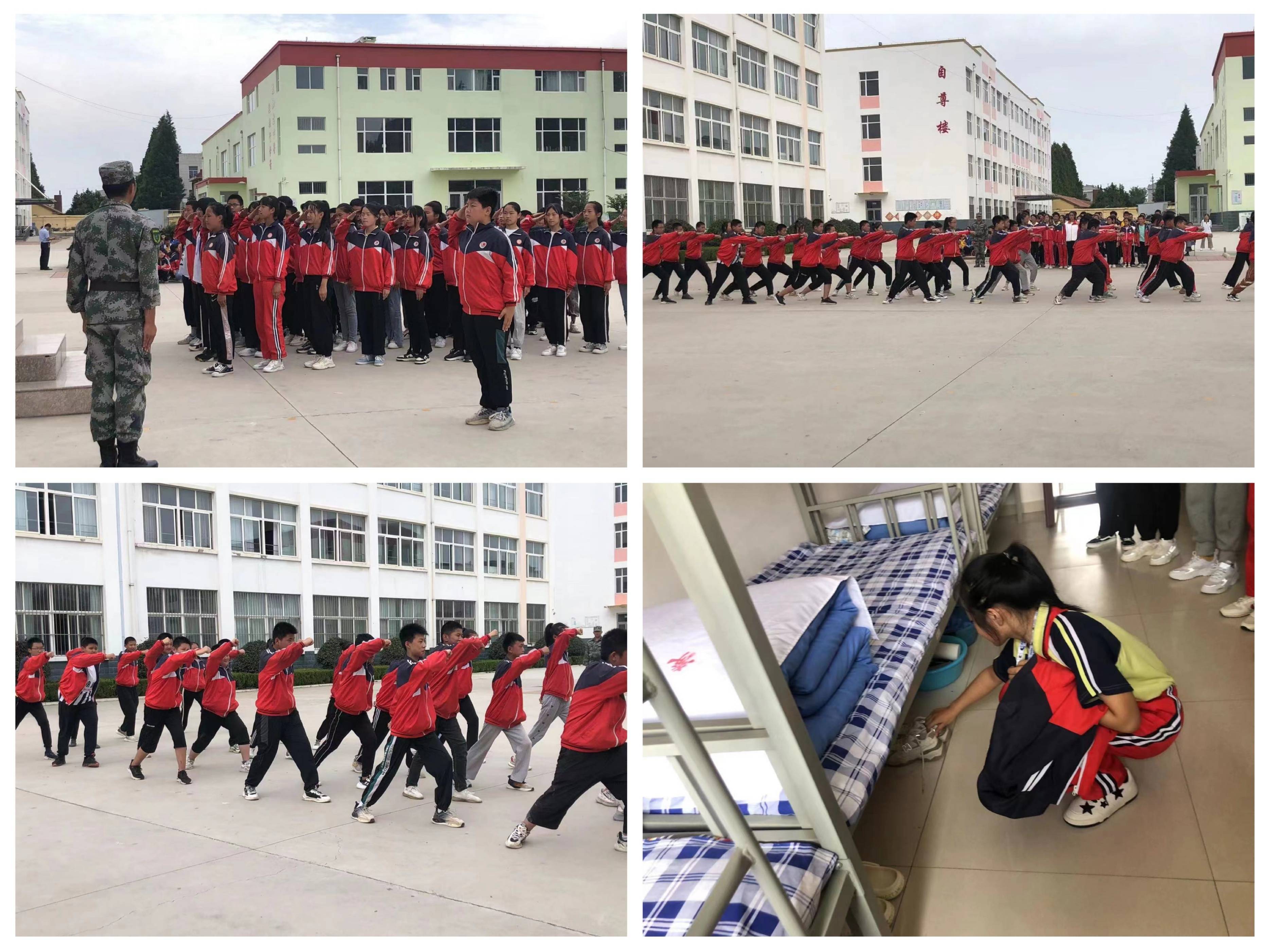 安丘市凌河街道凌河中学举行2022级新生入学国防教育活动_刘海涛_全民