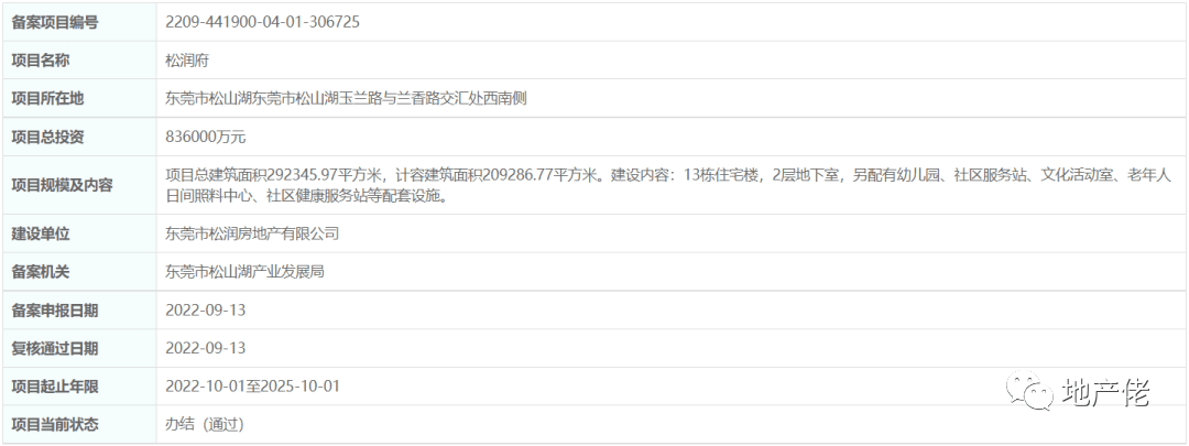 松山湖拿地价（确定了！总投资83.6亿，松山湖地块备案成功！）