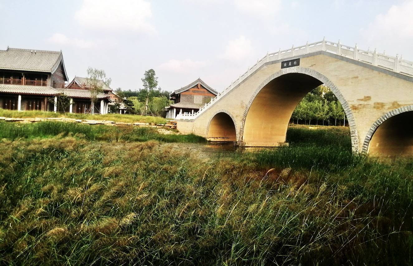 芦花飘香贾鲁河明伦岛_河床_上游_曲星