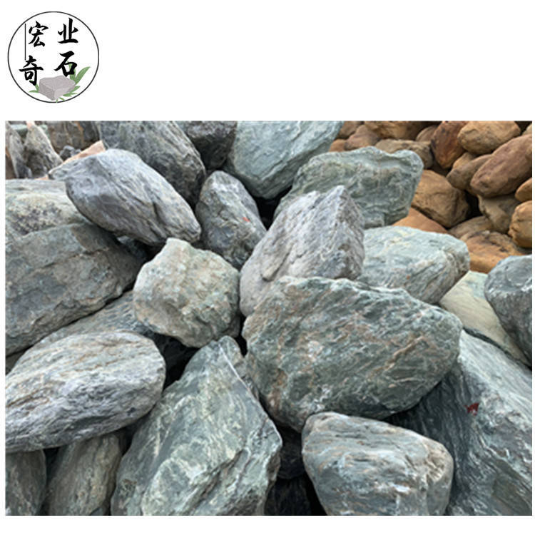 景观别墅庭院富贵绿造景,珠海富贵绿石头_石材_设计_假山