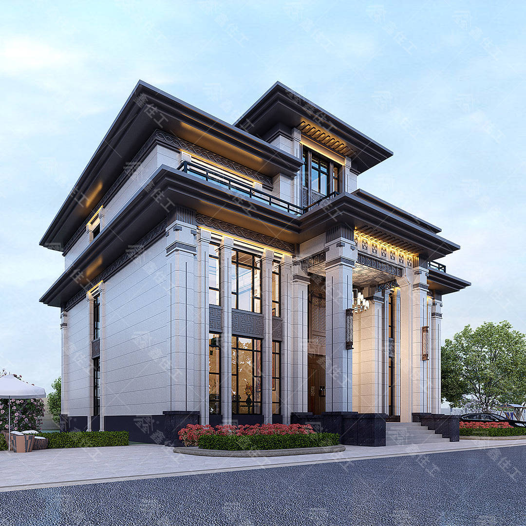 看看这栋新亚洲风三层别墅