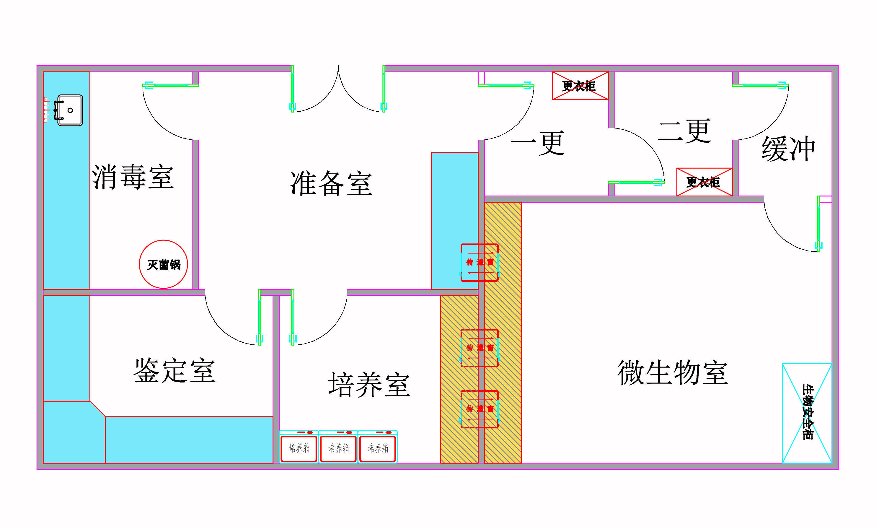 疫苗实验室平面图图片