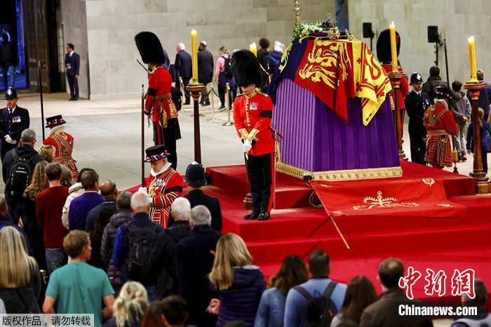 外媒：英女王伊丽莎白二世灵柩瞻仰仪式结束