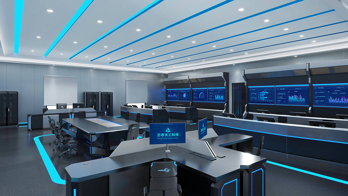 巧夺天工科技全金属控制台,为电力调度指挥中心输送数智力量_电网