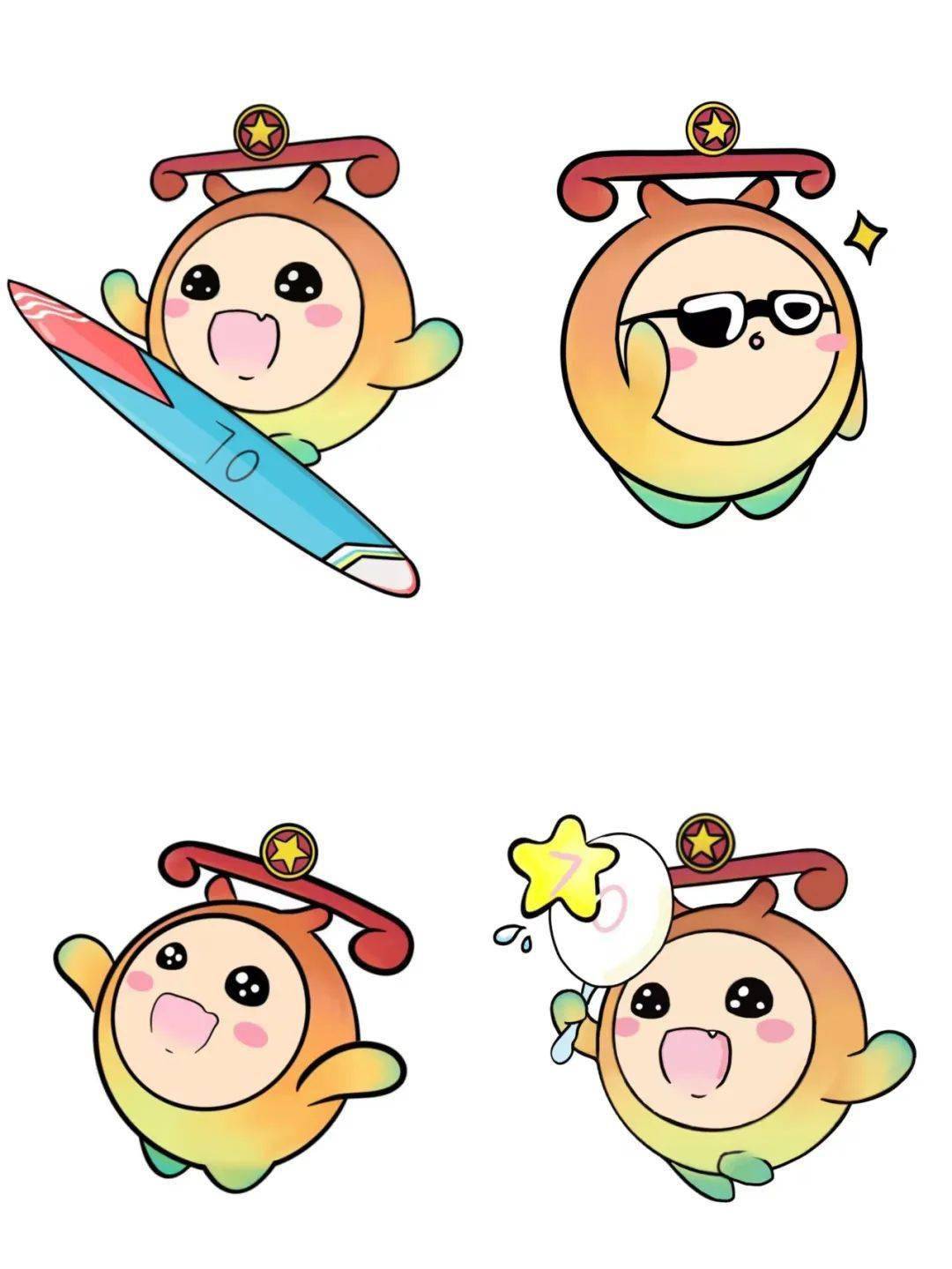 我们通过对商院吉祥物"商小圆"的设计,解锁各种新奇玩法,让商院ip更加