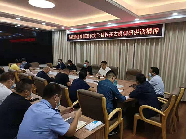 平舆县古槐街道学习贯彻落实县长刘飞在古槐调研讲话精神_工作_发展