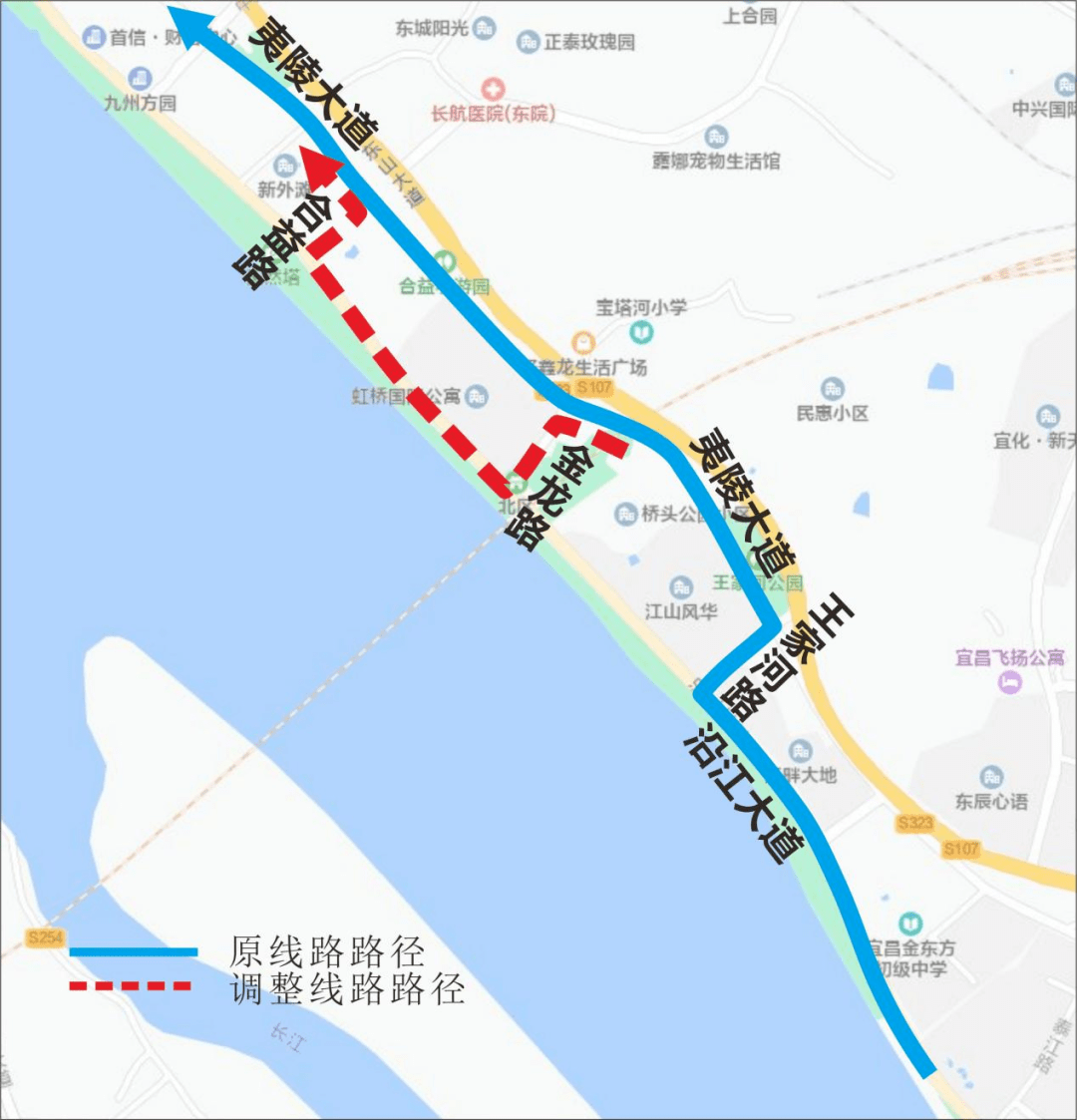 宜昌這些公交線路有調整_施工_城東大道_夷陵大道