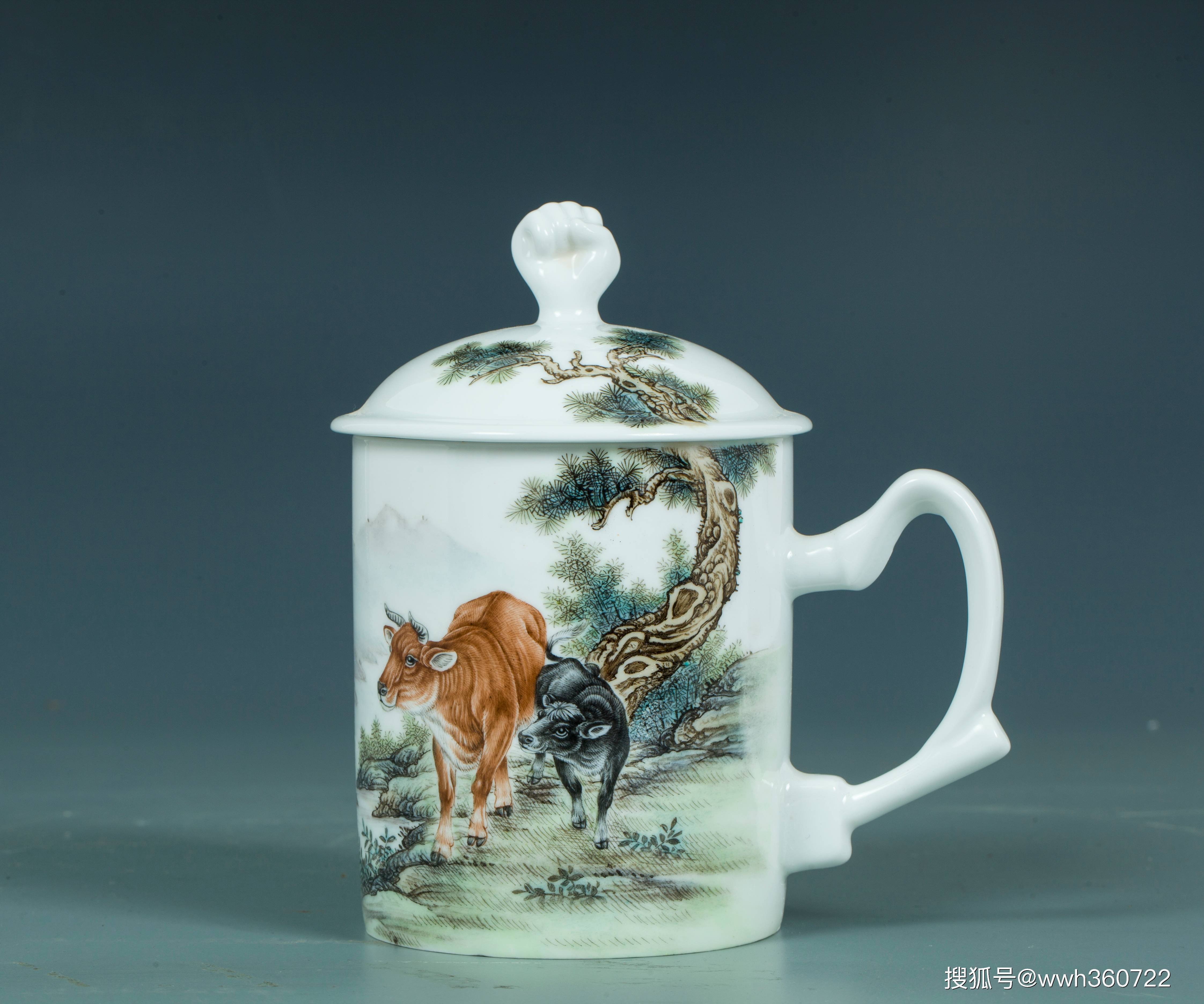 夏明陶瓷艺术作品赏析_办公_绘画_双骏图