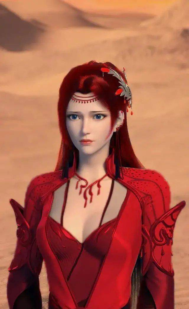 云韵结婚照曝光,红色服装形象绝美,结婚对象竟然是他_萧炎_动漫_婚纱