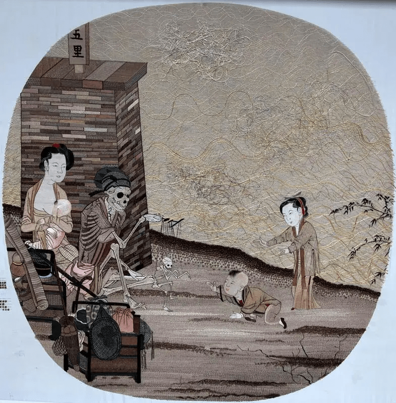 苏绣《骷髅幻戏图》斩获世界纪录_姚惠芬_刺绣_劳伦斯