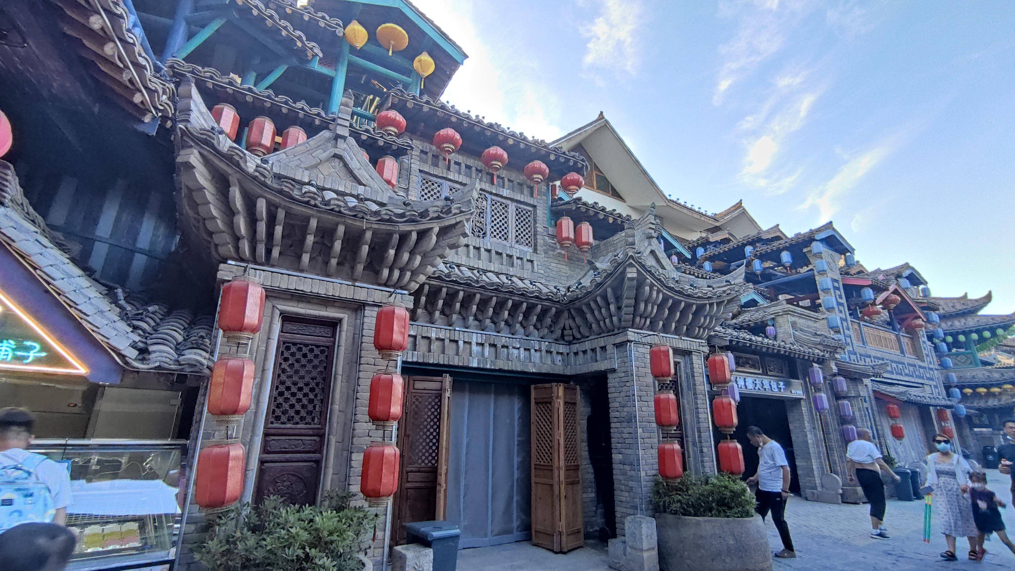 烟火巷子的中式仿古建筑:周至水街的关中门楼和牌坊_经典_艺术_特色