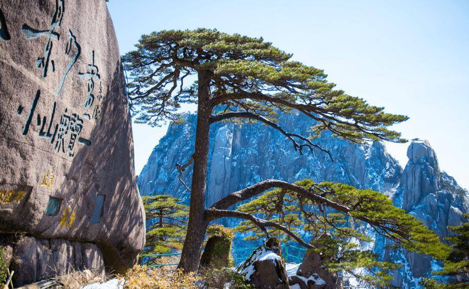 黄山是安徽省最著名的旅游风景区,黄山拥有泰山的雄伟,华山的险峻