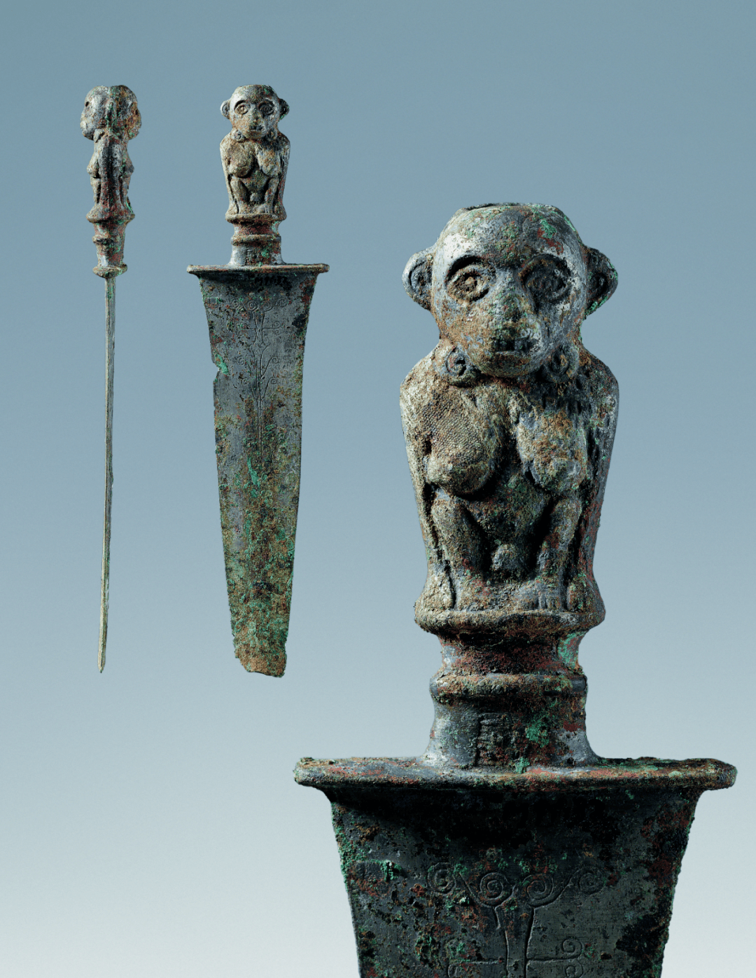 古滇国由此揭开了一层神秘面纱发掘出土伴随着一些精美青铜器的(金质"