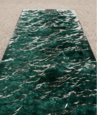 厦门石材展上充满艺术表现力的—水波纹面_表面_效果_大理