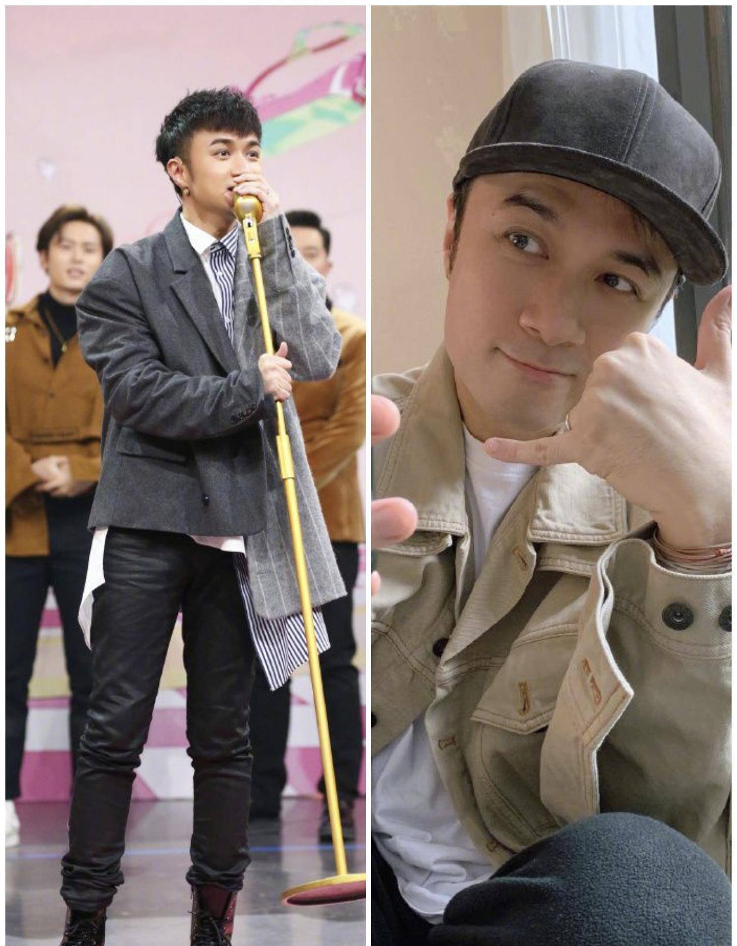 48岁古巨基逗帅气小儿子!