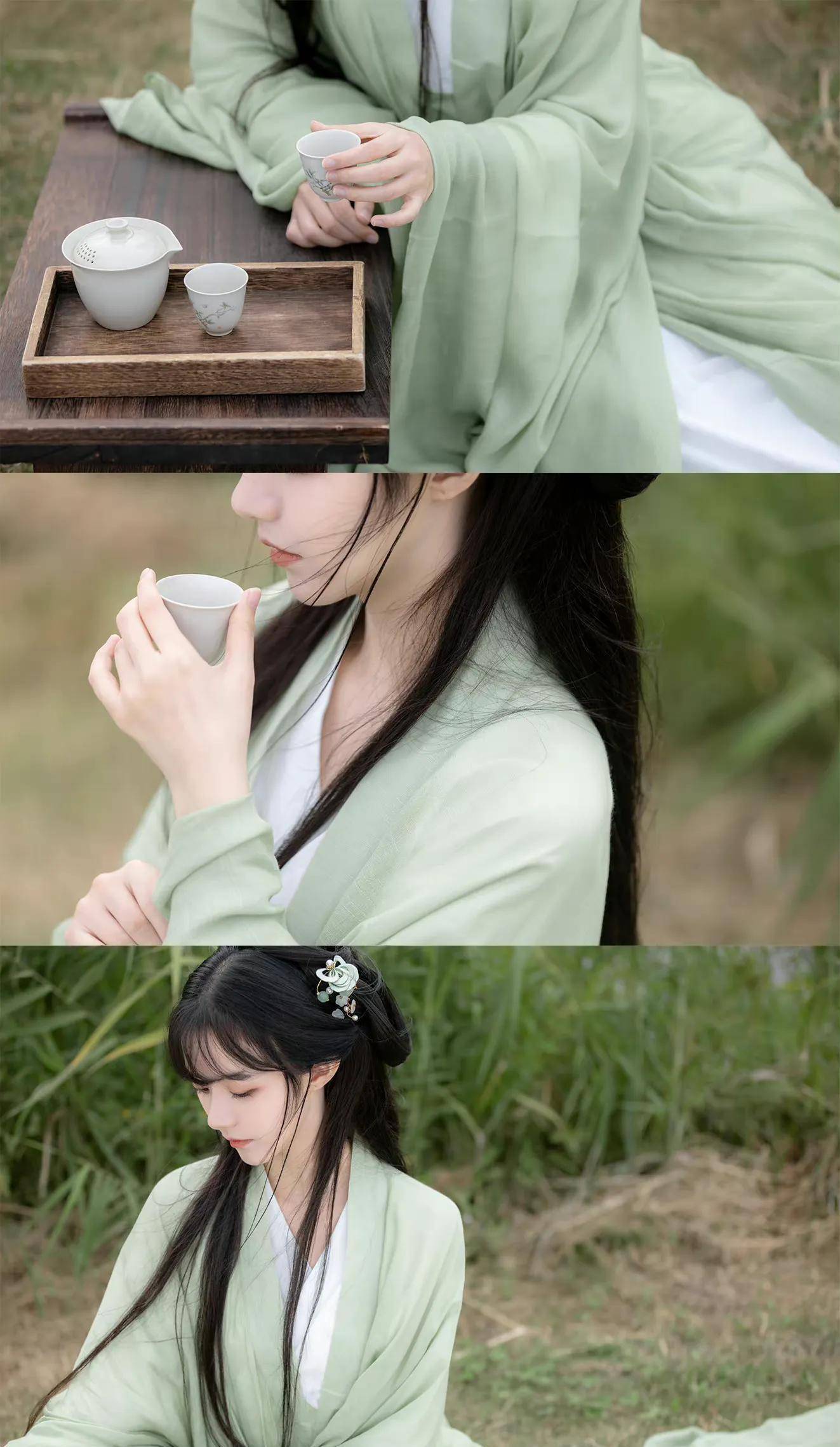 姜杉生日古董照,高清壁纸,美美如画_长裙_照片_漂亮