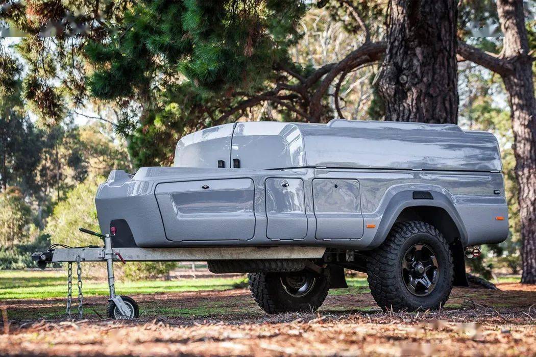 小身材多用途,主打短途露营,国外这款露营拖挂房车设计实在巧妙_搜狐