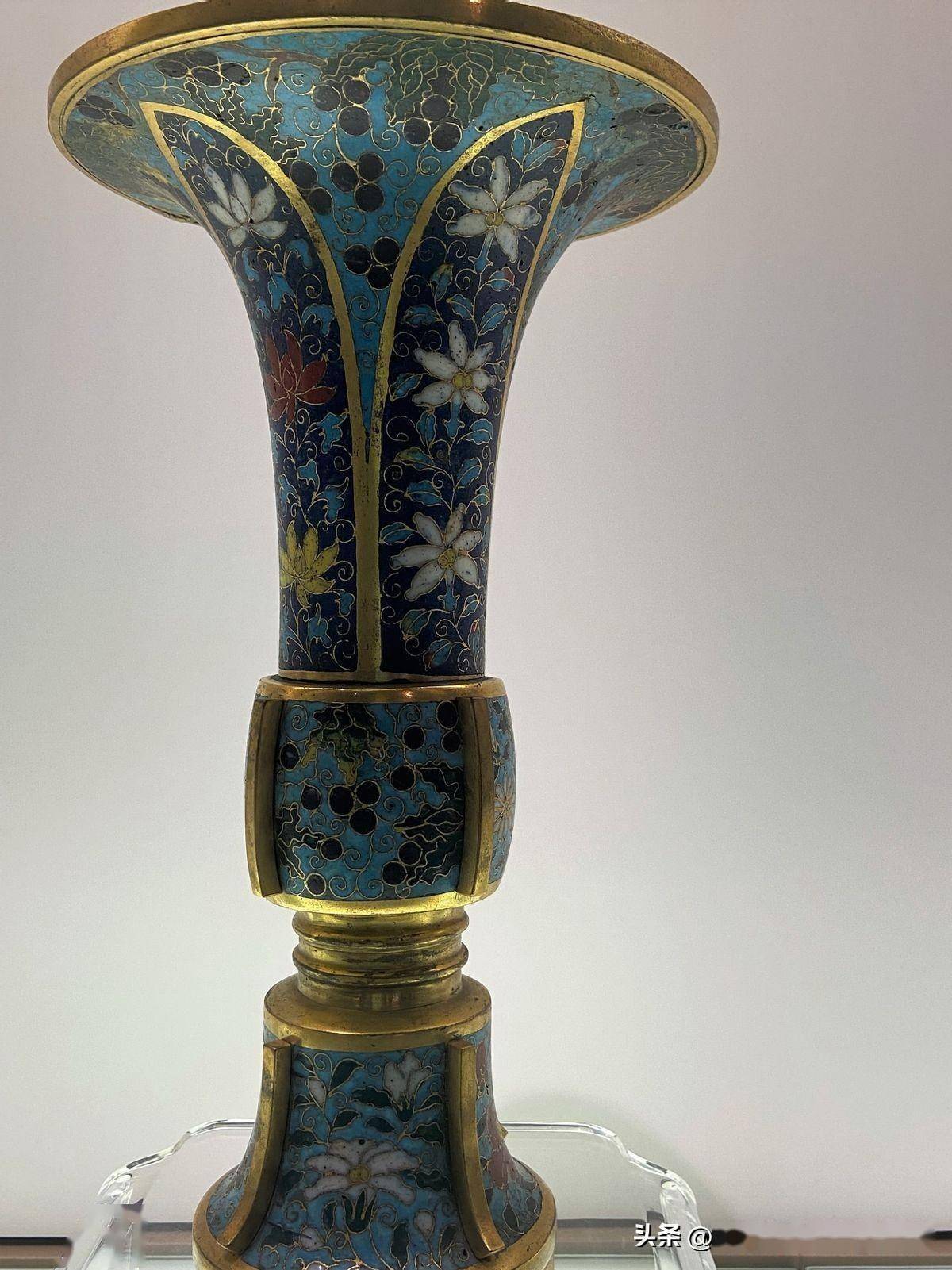 观复藏品:大明富贵景泰蓝_珐琅_工艺_器物 观复藏品:大明富贵景泰蓝_珐琅_工艺_器物