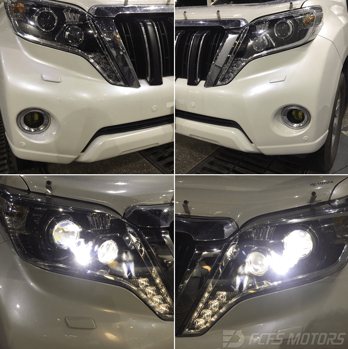 宣告黑夜晚的终结 丰田普拉多/霸道升级性能版led大灯告别原车蜡烛般