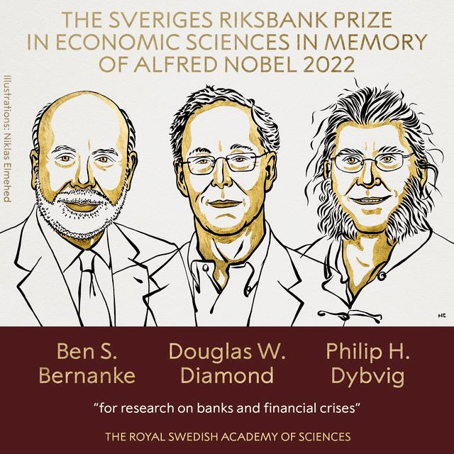 这3位经济学家获诺奖，美联储前主席在列！他们的发现，改善了应对金融危机的方式