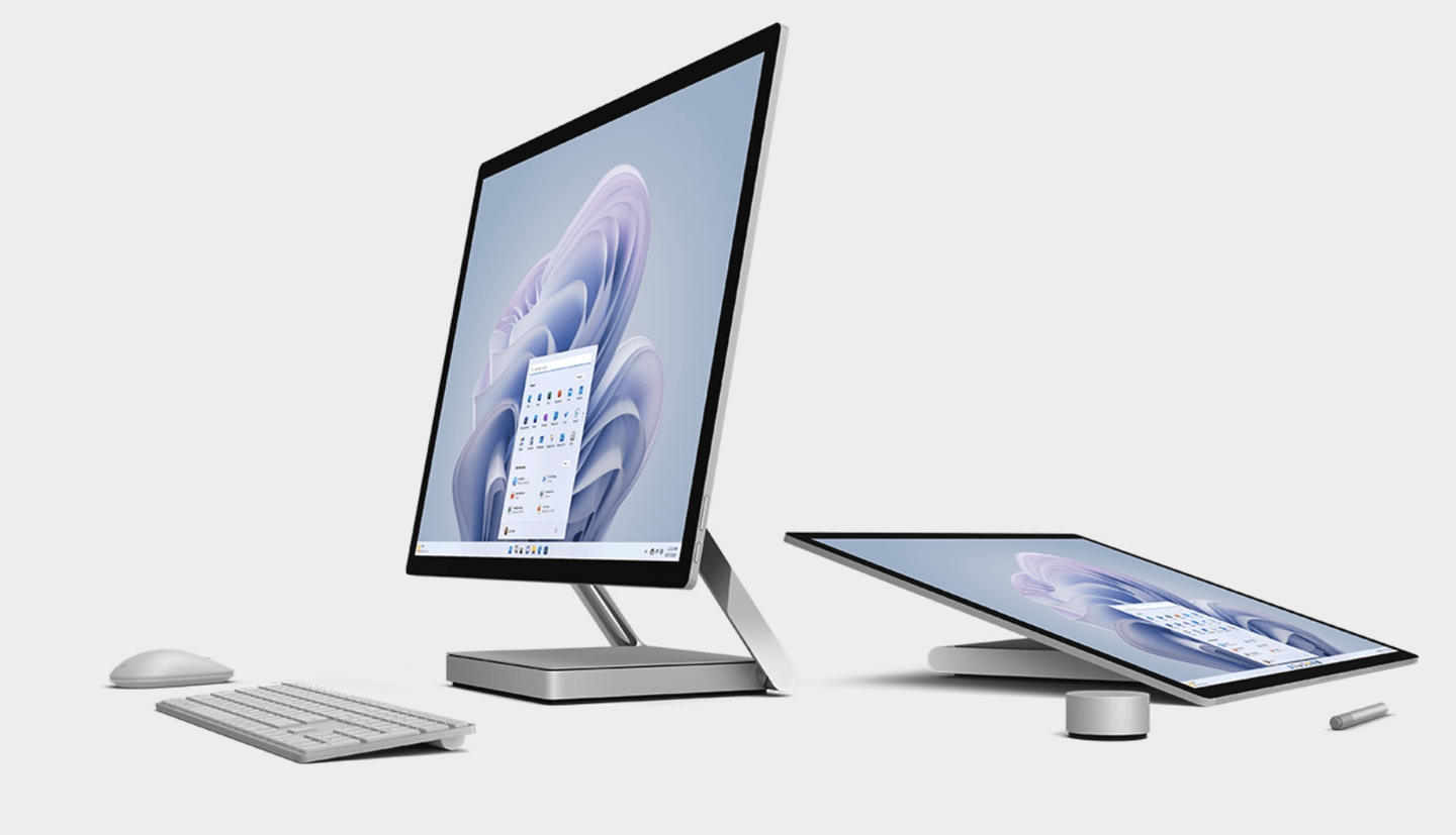微软展示 Win11 浮动任务栏设计，应用于 Surface Studio