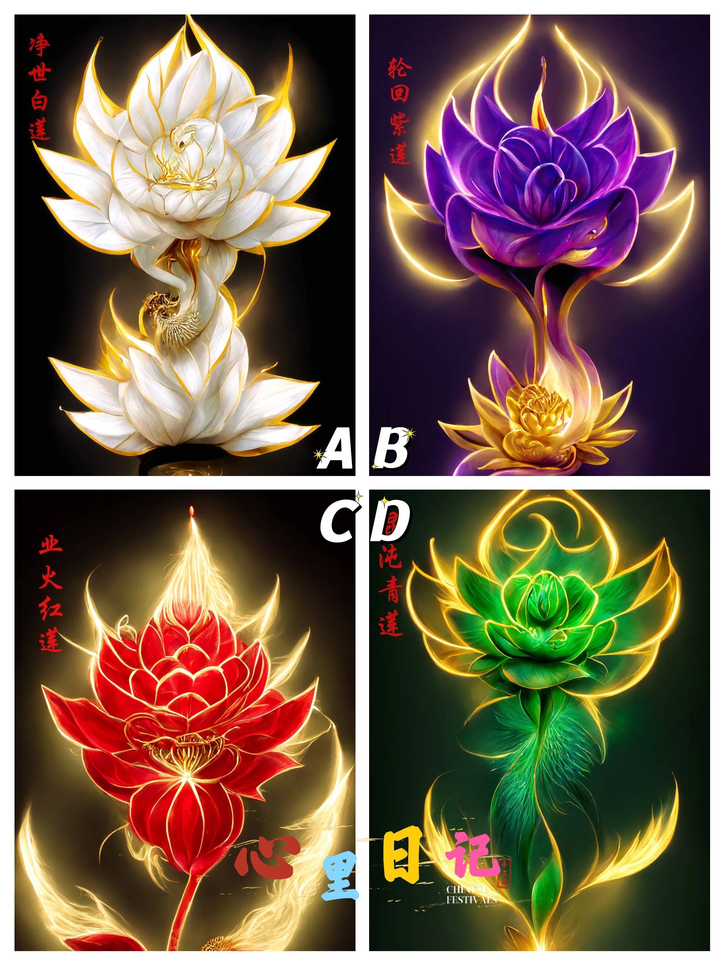 心理测试:凭感觉选一朵上古莲花,测你的身上还剩多少福气?