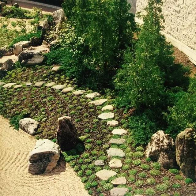 日本庭院枯山水的世界，国宝级枯山水设计师，竟是一位寺庙住持？！_庭园_野俊_瀑布