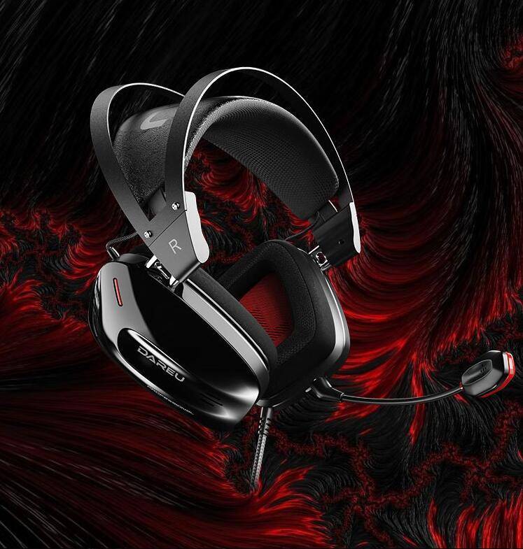 科技感拉满 达尔优a730 方舟号游戏耳机_外观_体型_声道