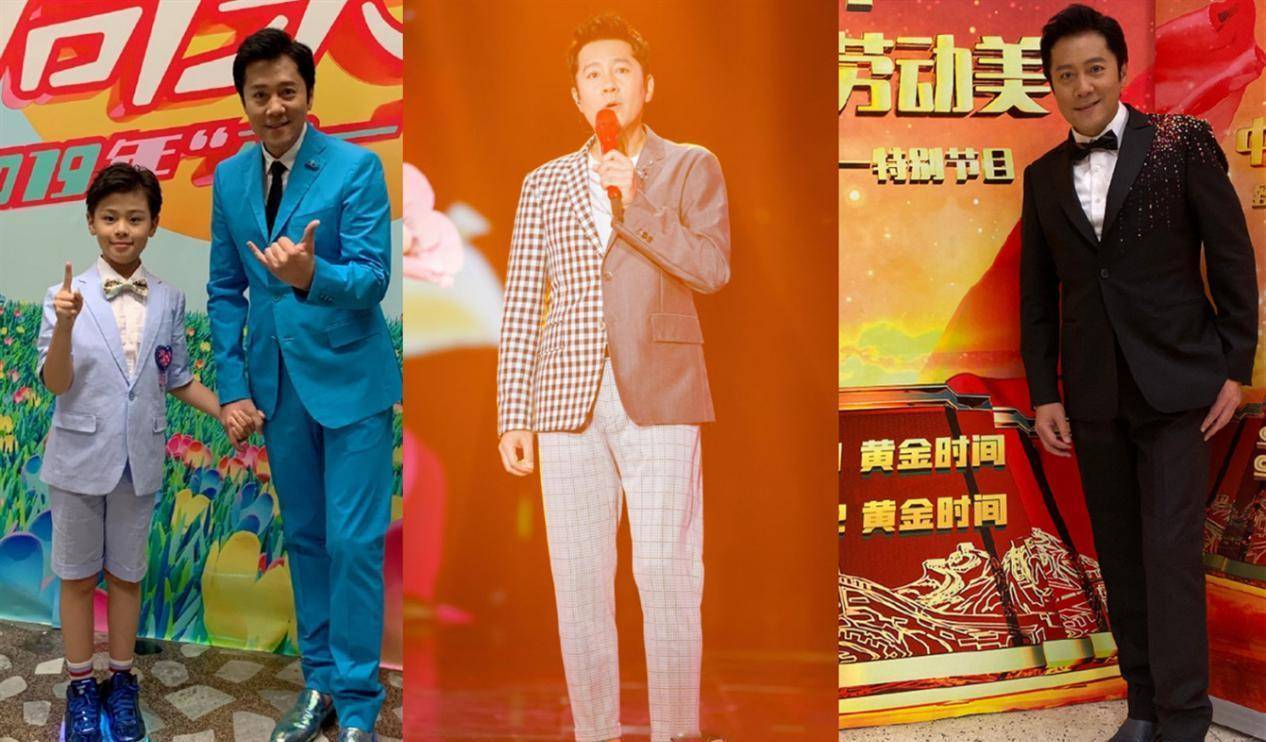 54岁蔡国庆真"拉风",穿粉色t恤配印花裤走机场,178高个帅过小鲜肉