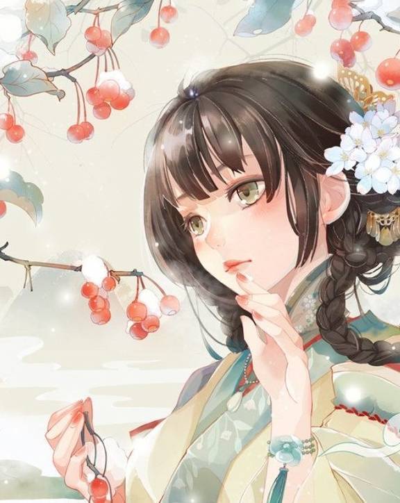 十二星座的汉服少女画像,处女座貌若天仙,国色天香_美人_古风_狮子座