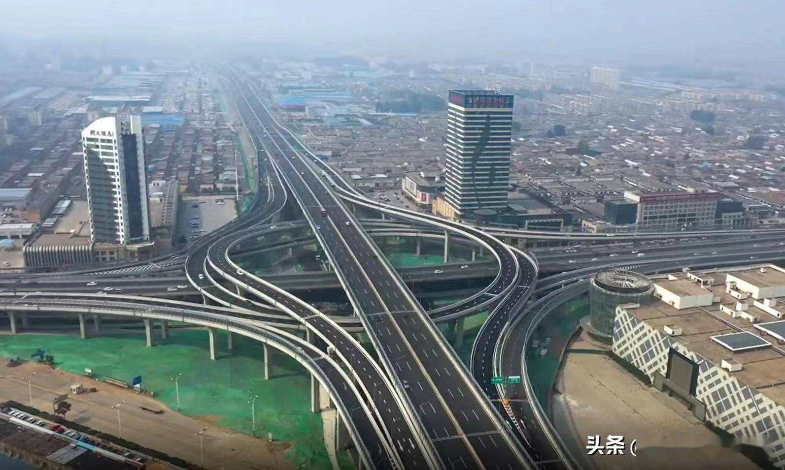 临沂市层数最多高度最高的立交完工_蒙山_施工_沂河