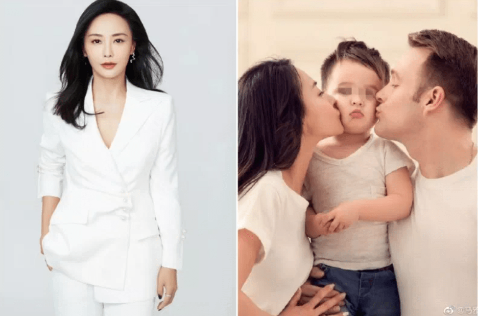 吴奇隆前妻闪婚外籍富尪 混血儿女颜值超惊人_马雅舒_阿迪雅_妈妈