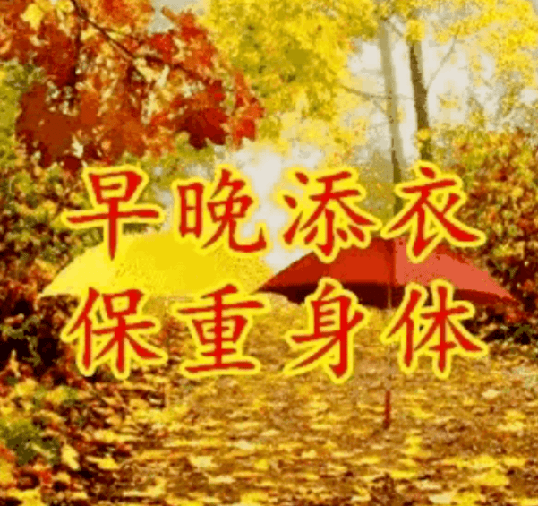 秋凉了，冬近了；天冷，添衣保暖！_问候_祝福_情谊
