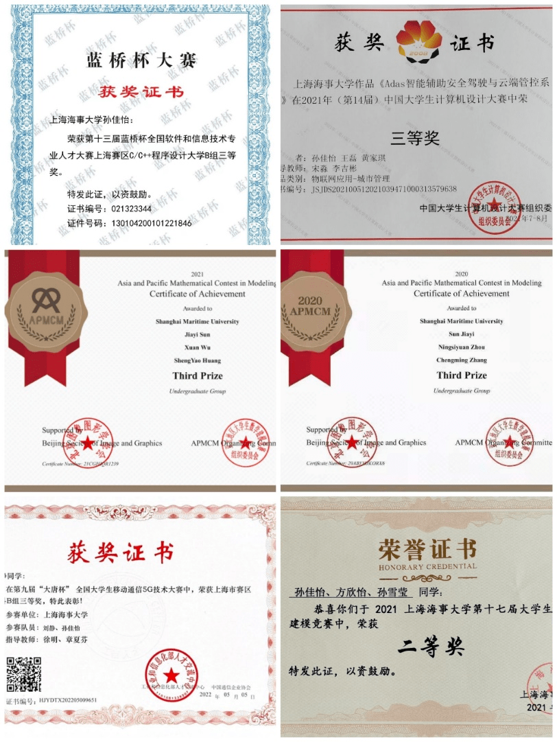 "敢于尝试,不断创新"是她谱写的大学篇章_孙佳怡_竞赛_同学