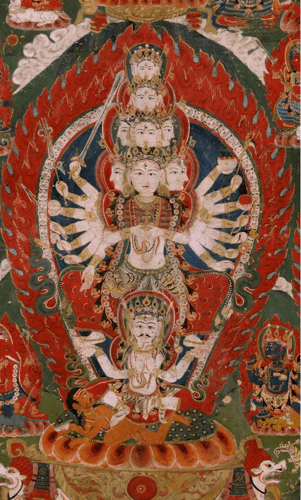 湿婆 世界之主化身 69尼泊尔19世纪6969高:157cm不空羂索观音