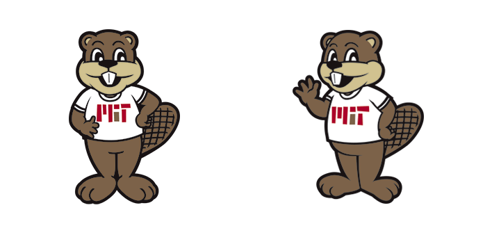 麻省理工学院:tim the beaver海狸是"大自然的工程师",是勤恳,努力,不