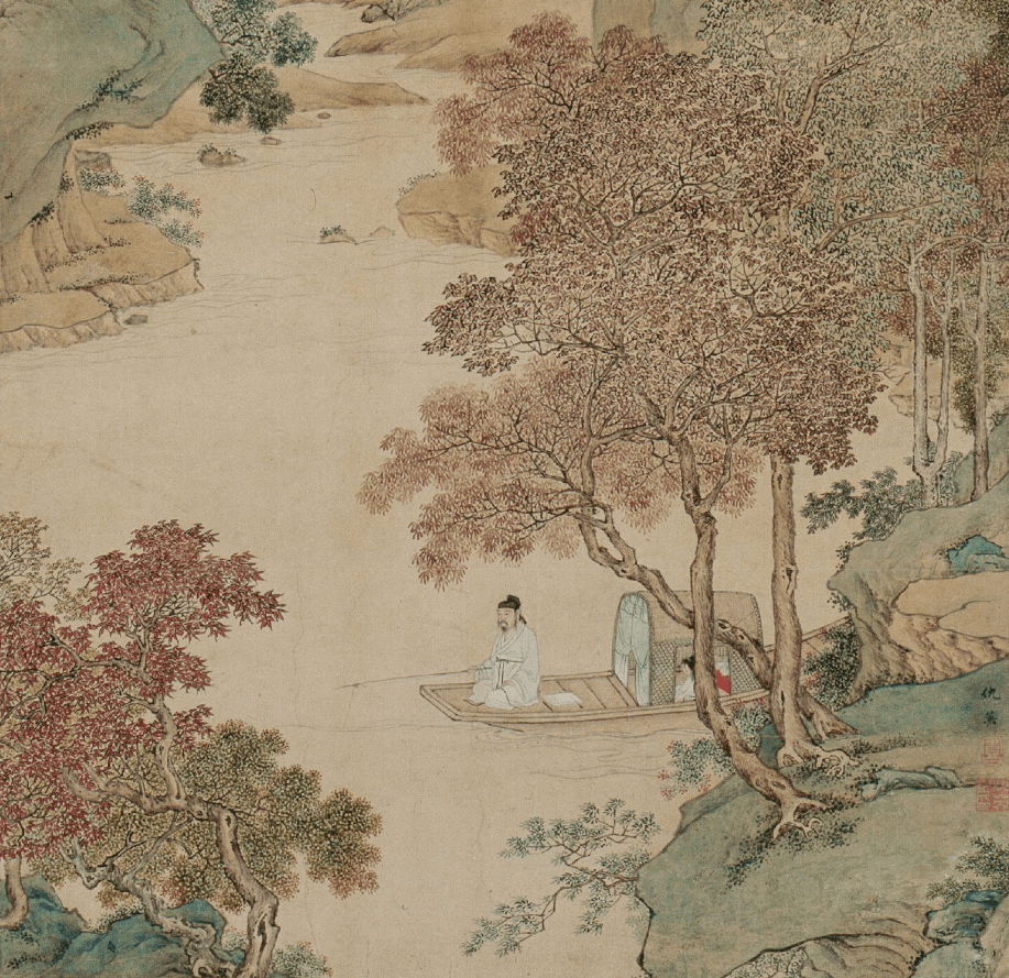 藏在古画里的秋天，惊艳了！_秋色_秋山_草堂