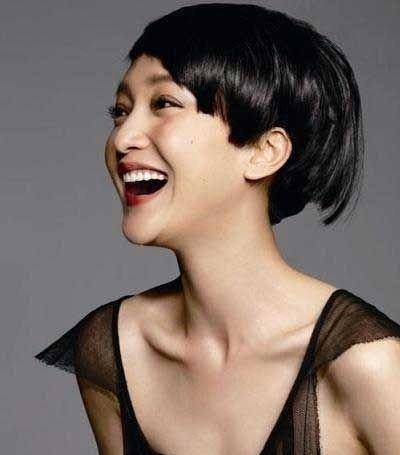 做头发:剪了短发的女明星那么多,但是她才是短发女王_长发_造型_显得