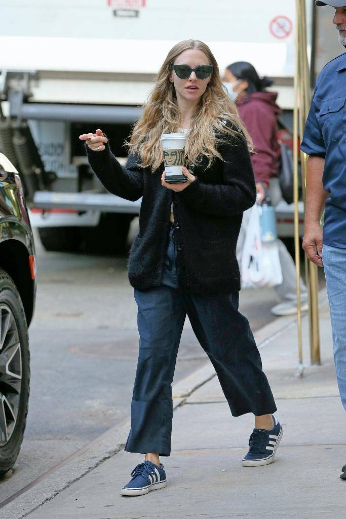 好莱坞四小花旦之一阿曼达·塞弗里德素颜照,休闲又舒适_风格_穿着