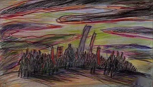 黑泽明手绘《影子武士》分镜图集_电影_卢卡斯_日本