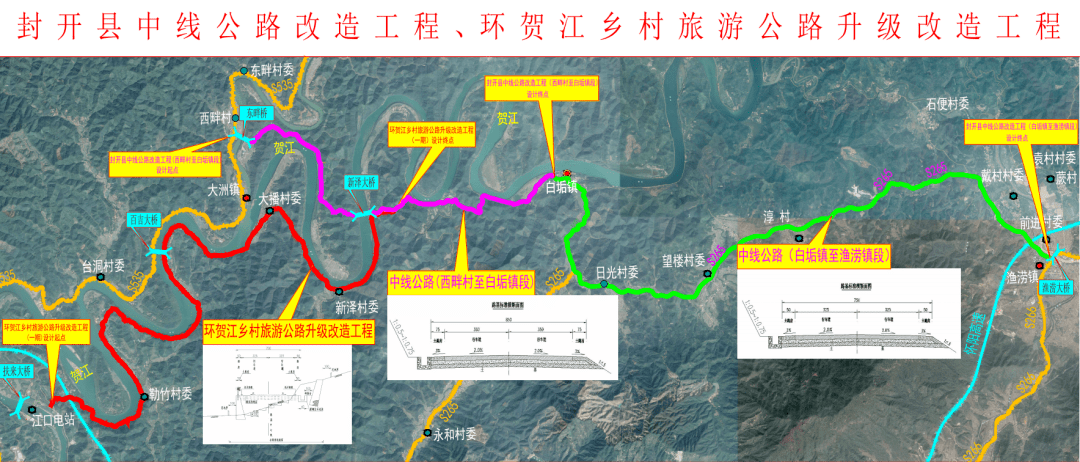 李亚旭实地调研中线公路改造工程,环贺江乡村旅游公路升级改造工程