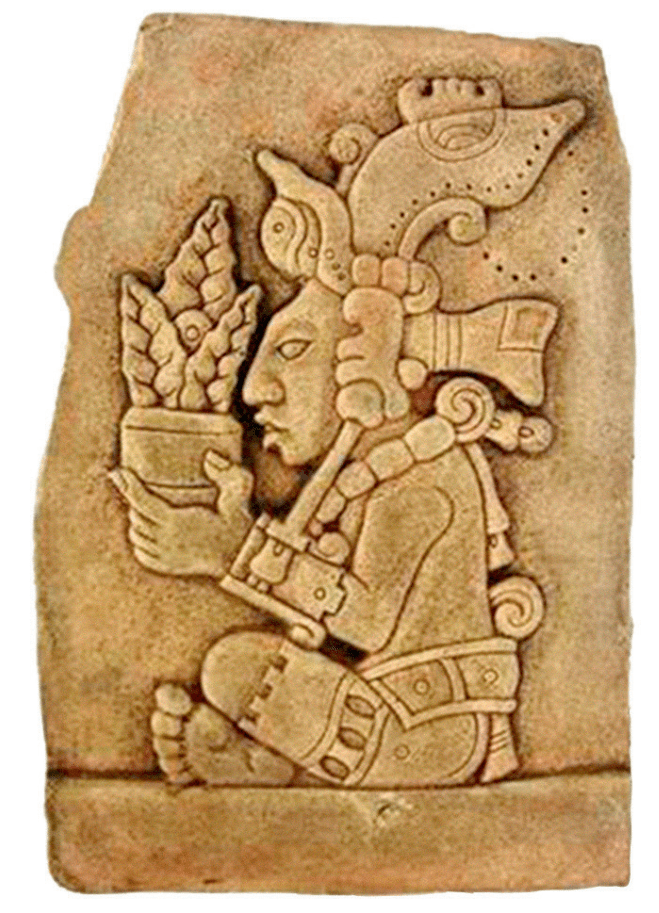 玛雅文化中的玉米神尤姆·卡克斯浮雕.