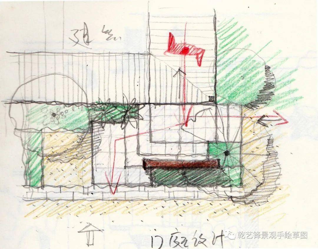 实景转平面手绘图片